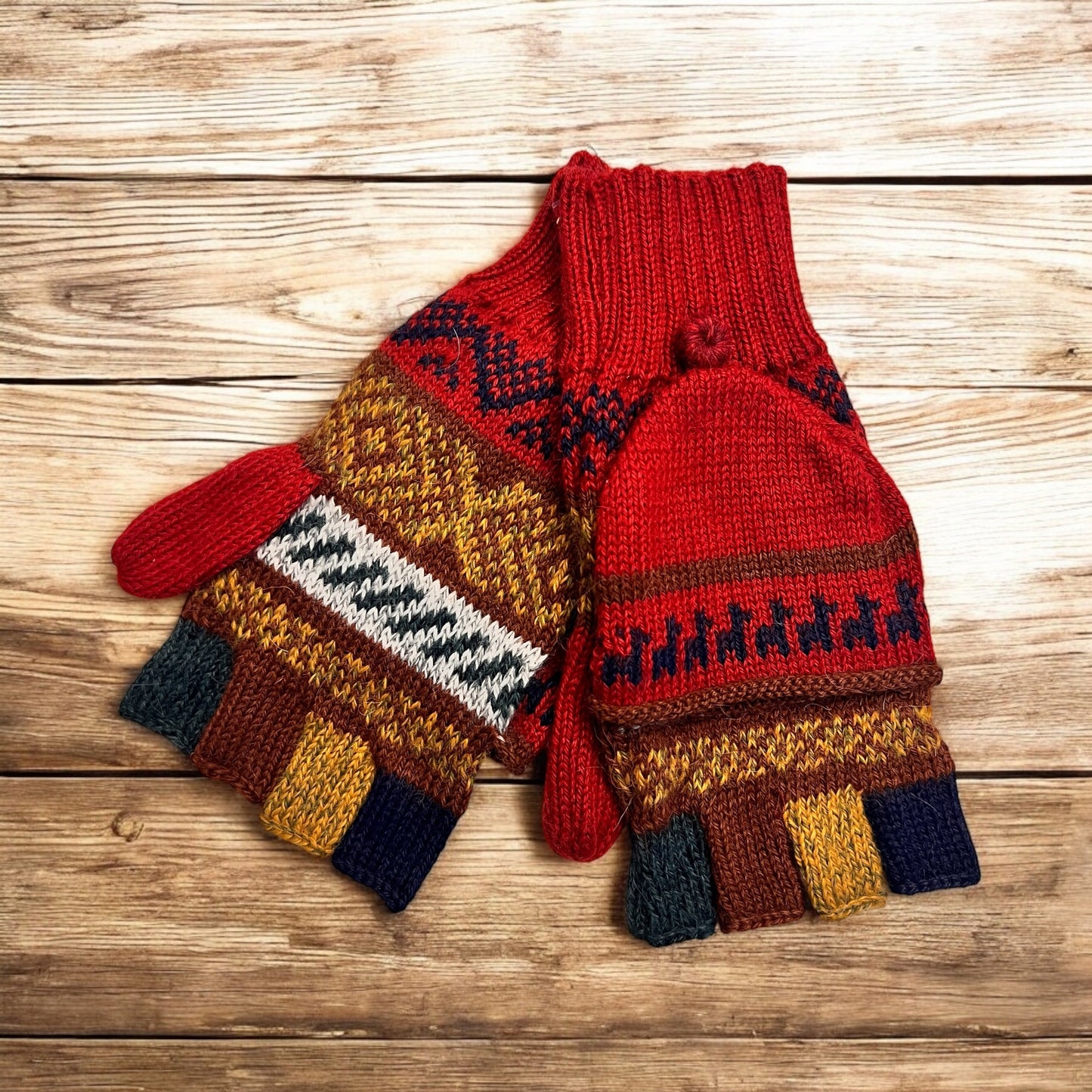 Alpaca mitten gloves. Unisex. (multiple colors)