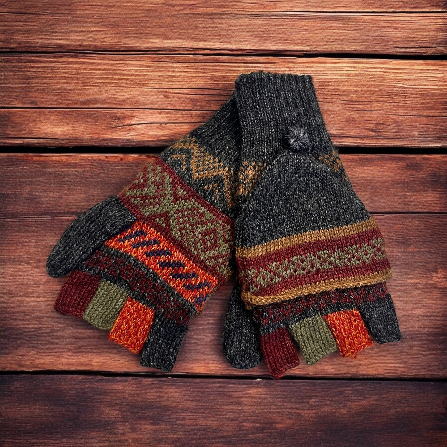 Alpaca mitten gloves. Unisex. (multiple colors)