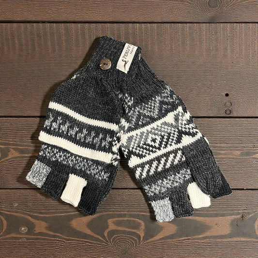 Alpaca mitten gloves. Unisex. (multiple colors)