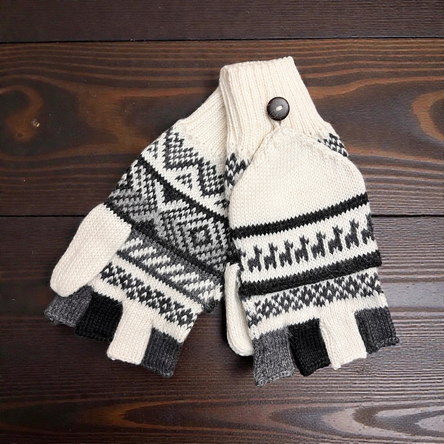 Alpaca mitten gloves. Unisex. (multiple colors)