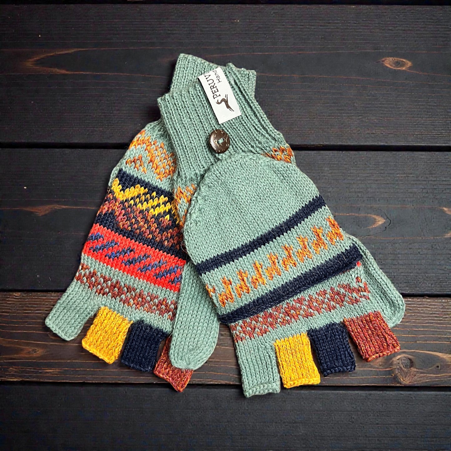 Alpaca mitten gloves. Unisex. (multiple colors)