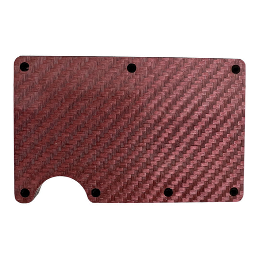 Red Carbon RFID blocking Slim wallet