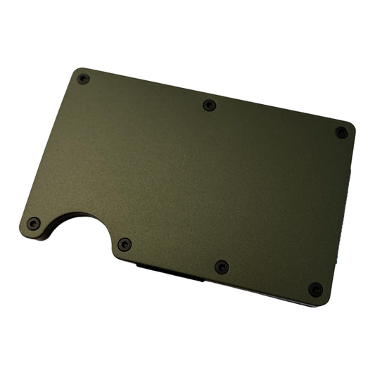 Military Green RFID blocking Slim wallet