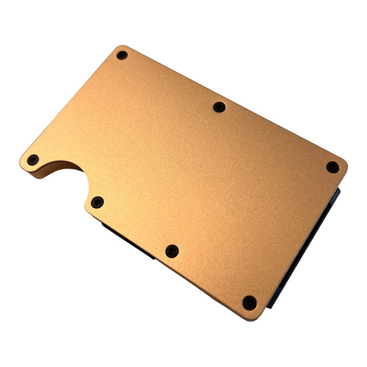 Gold RFID blocking Slim wallet