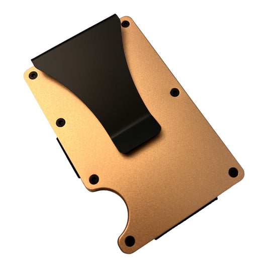 Gold RFID blocking Slim wallet