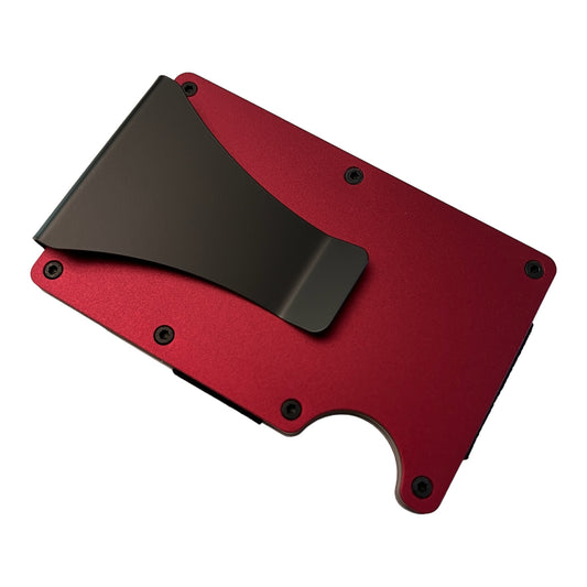 Red Wine RFID blocking Slim wallet