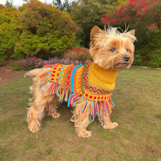 INCA GOLD Alpaca dog poncho (sizes X0-8)