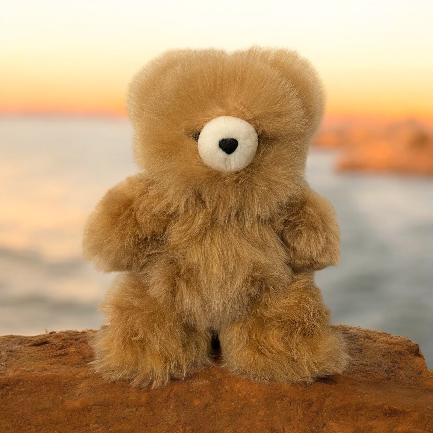 Handmade baby Alpaca fur bear