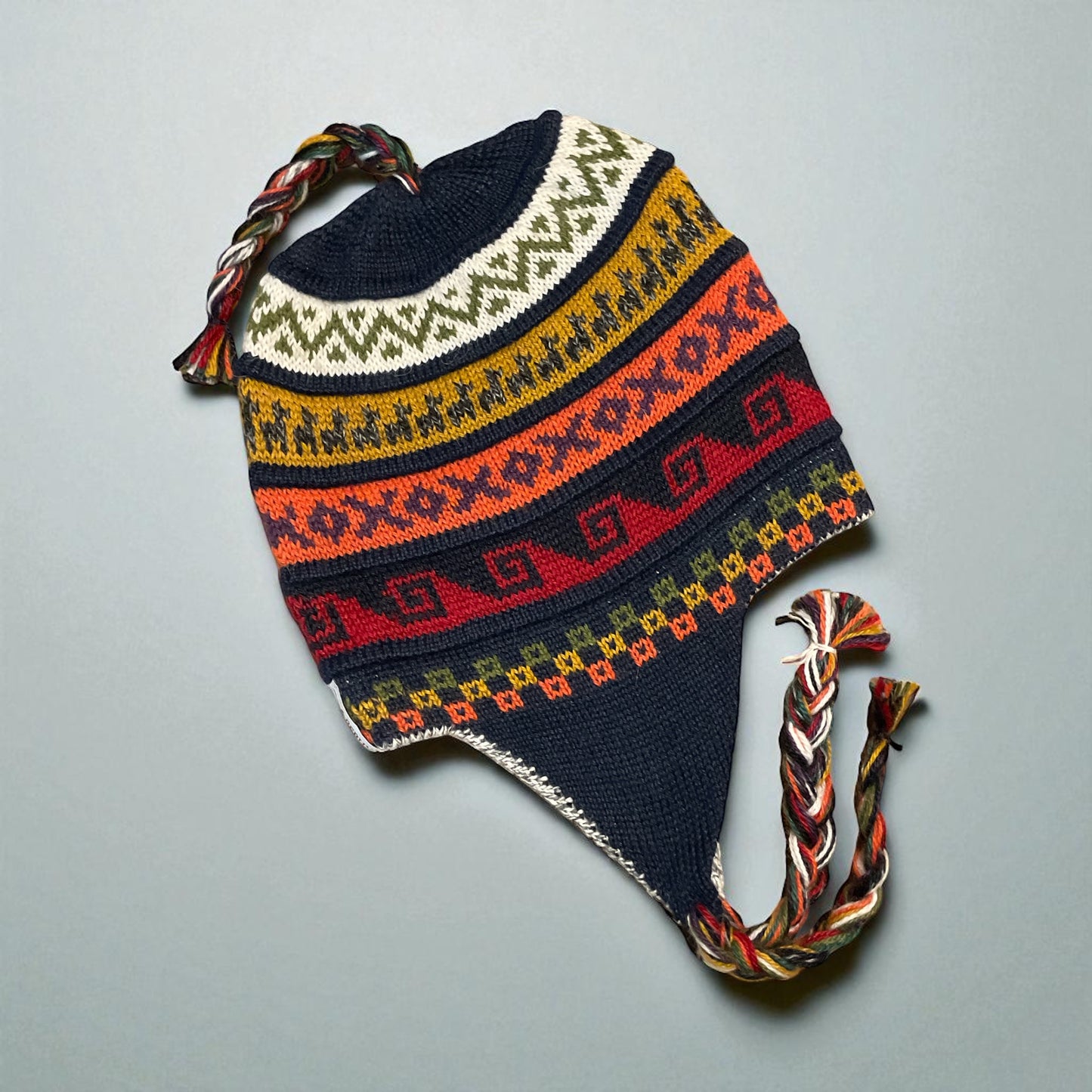 Reversible Alpaca Chullo Beanies (POINTY EAR)