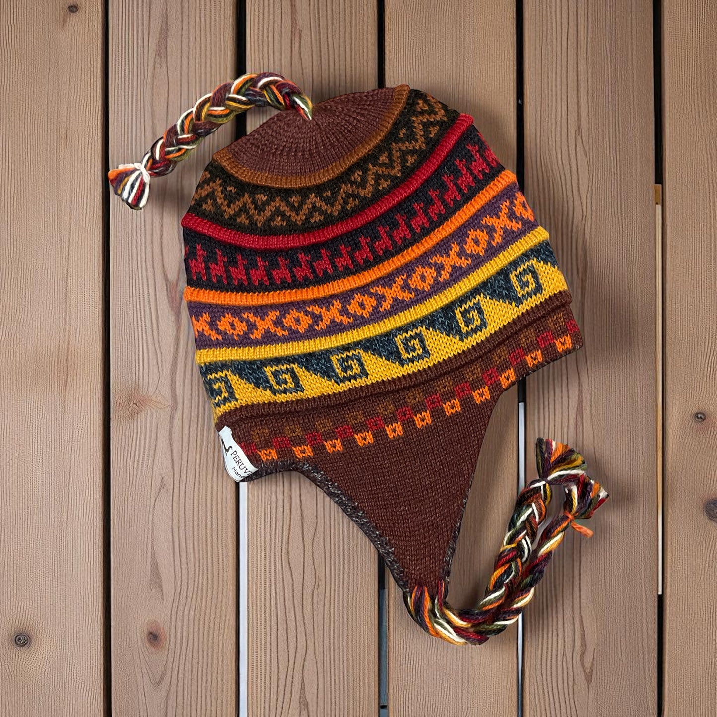 Reversible Alpaca Chullo Beanies (POINTY EAR)