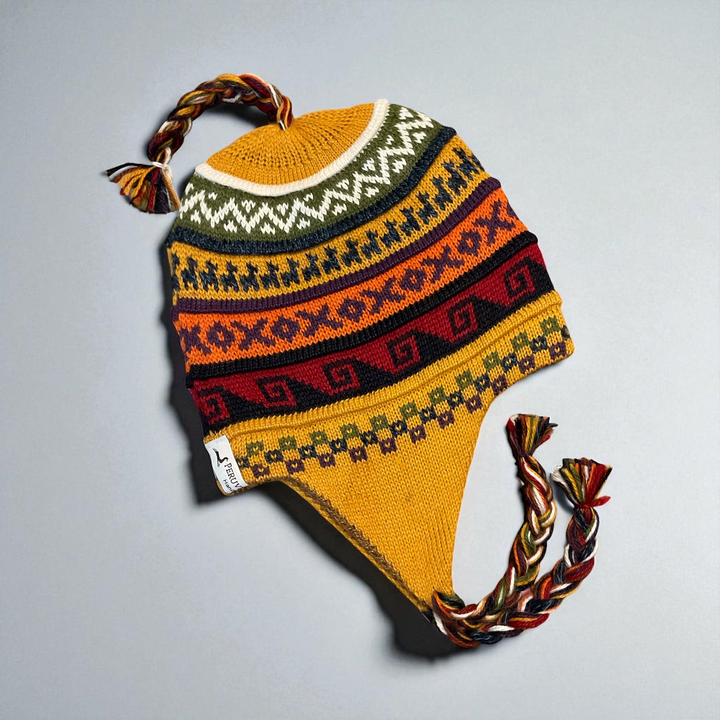 Reversible Alpaca Chullo Beanies (POINTY EAR)