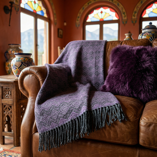 Royal Purple Alpaca blanket.