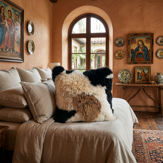 Baby Alpaca Fur Pillow 20x20 (MOSAIC)