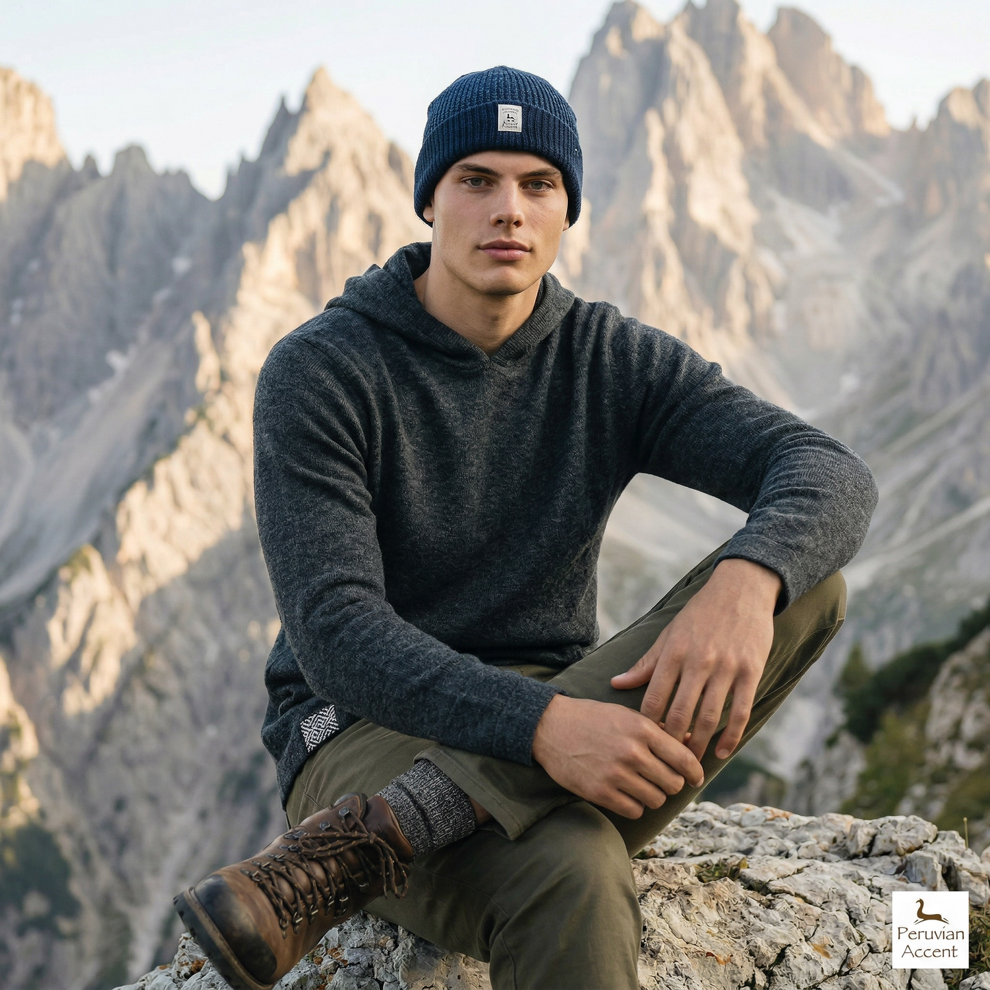 Luxury ADVENTURER Alpaca Hoodie, unisex.