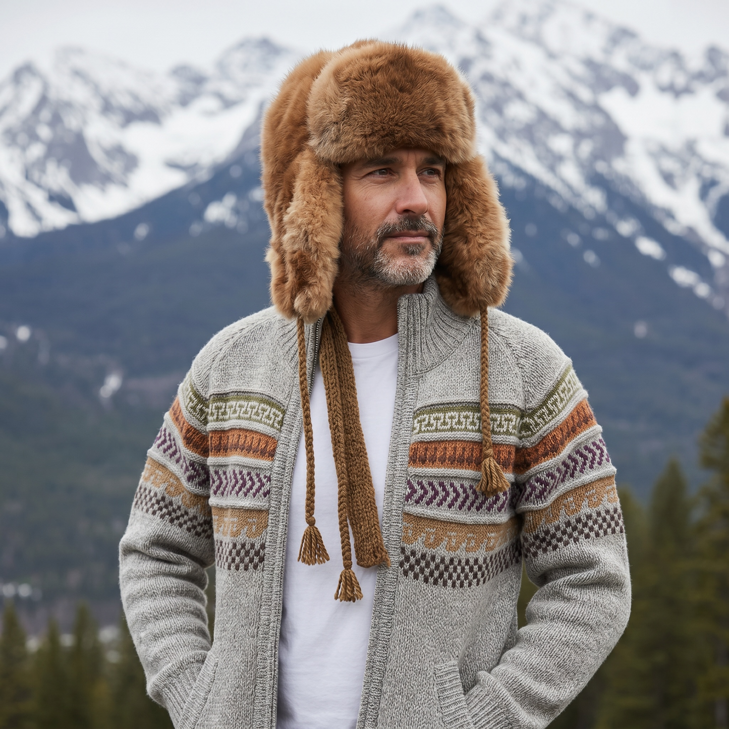Baby Alpaca Fur Trapper Hat – Ultra Warm Outdoor Winter Hat