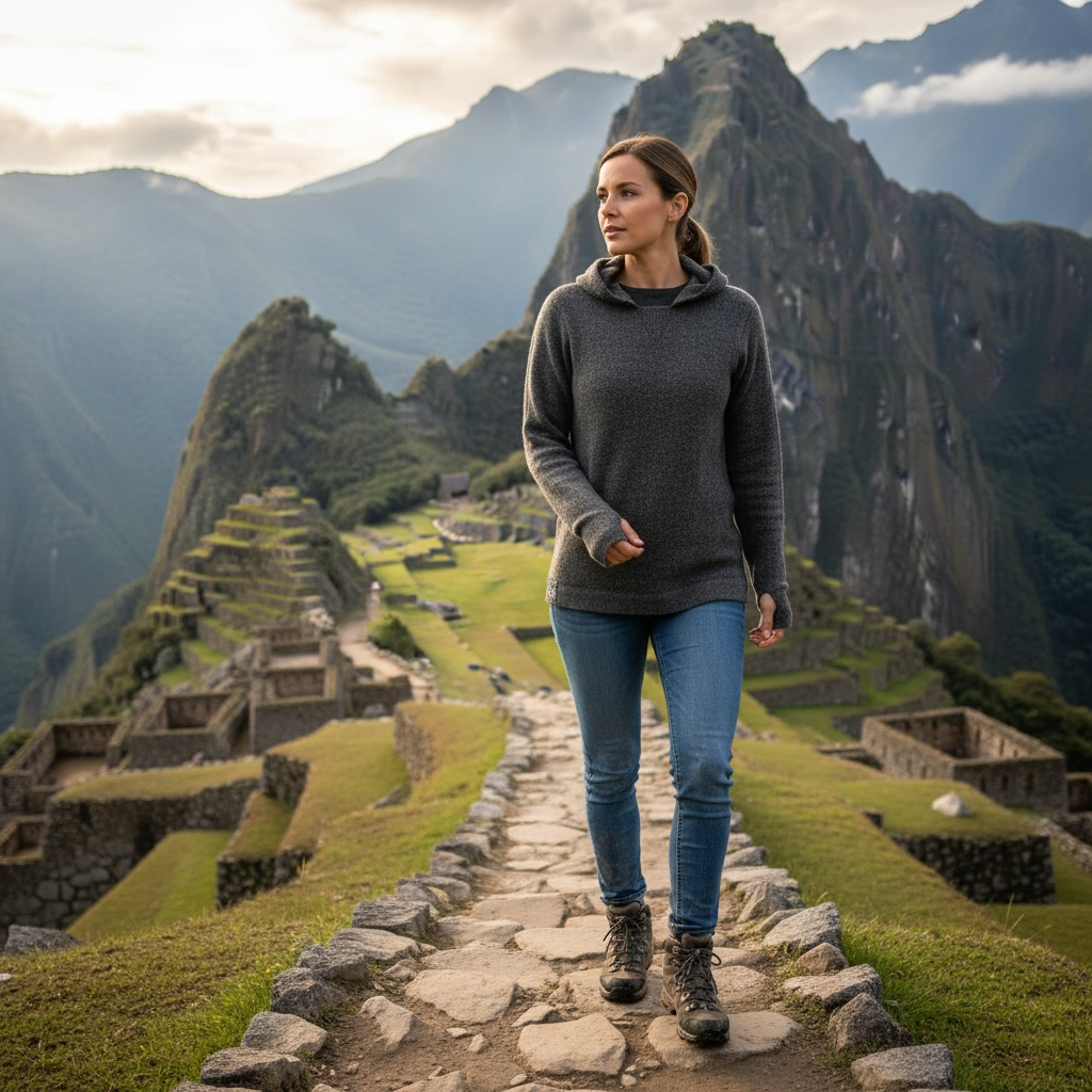 ADVENTURER Alpaca Hoodie, unisex.