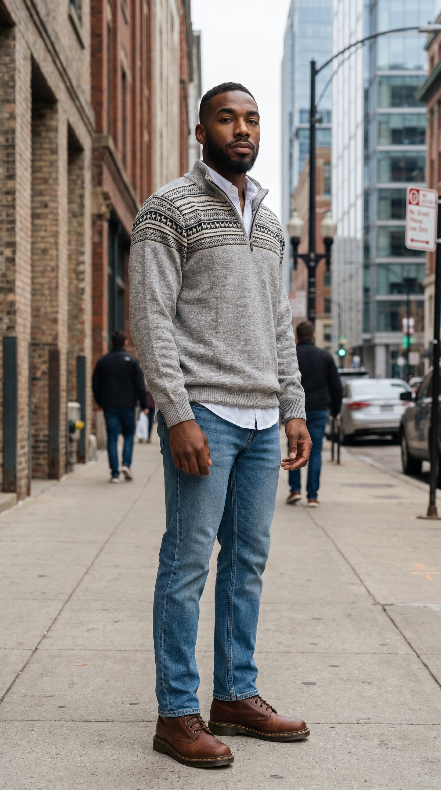Caballero™ Luxury 100% Baby Alpaca Men’s Quarter Zip Sweater