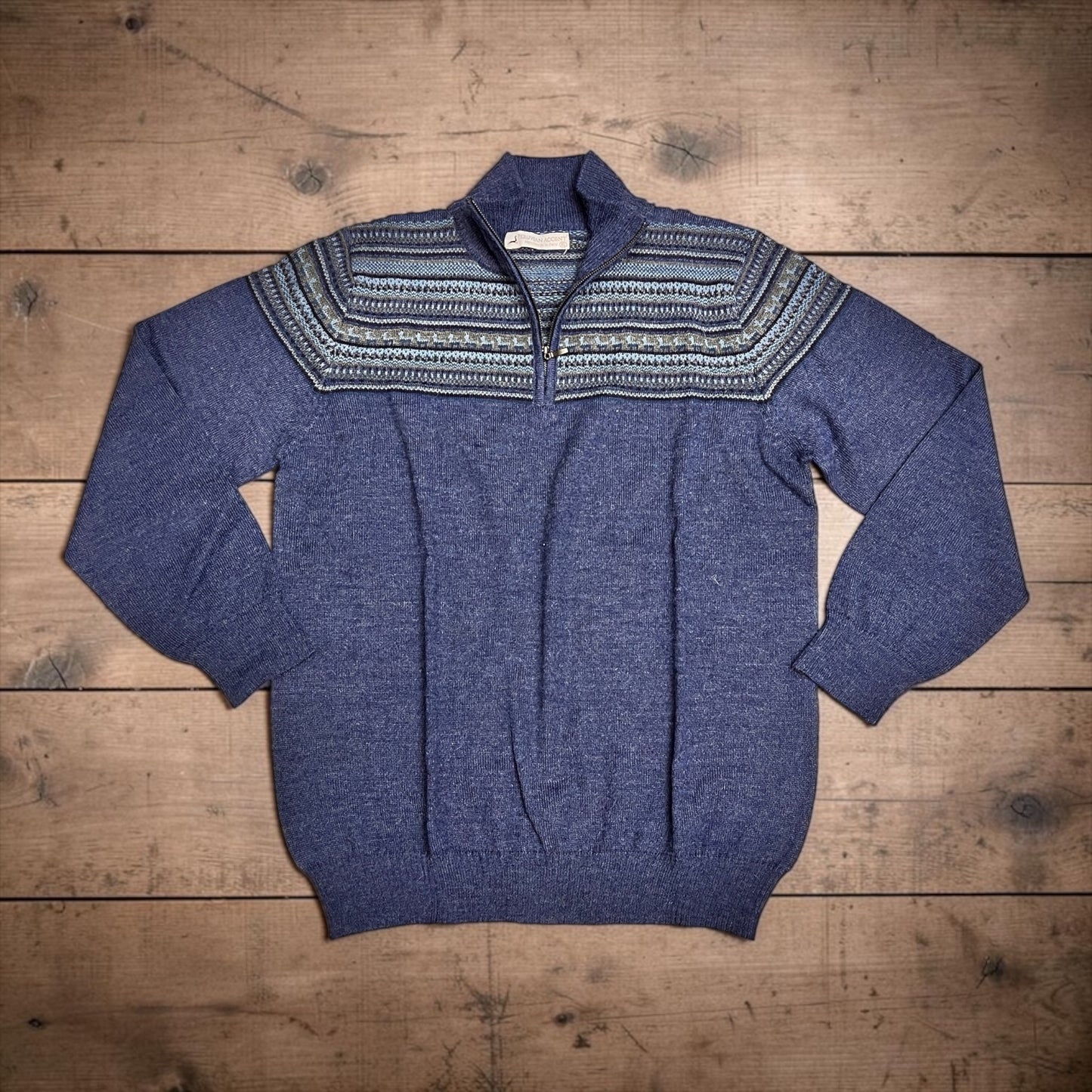 Caballero™ Luxury 100% Baby Alpaca Men’s Quarter Zip Sweater