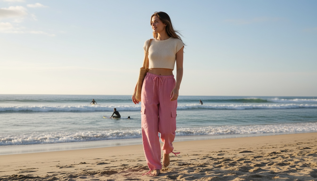 Luxury Solid Color Boho Harem Pants | Peruvian Pima Cotton Resort & Beach Pants for Women