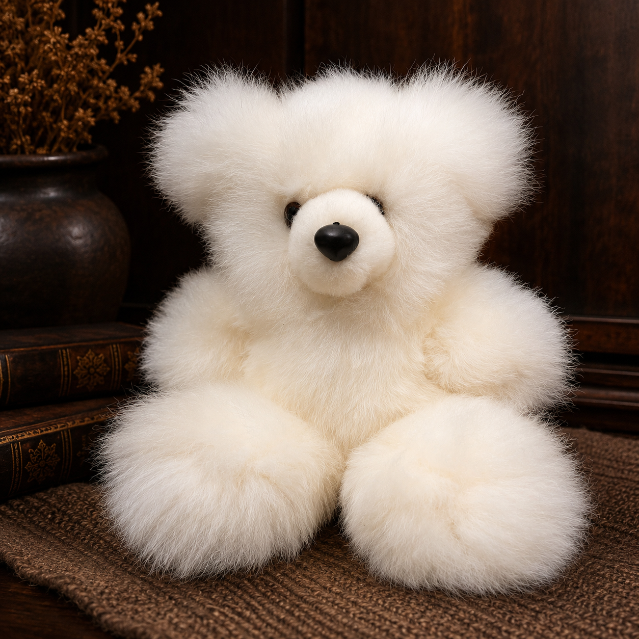 Handmade baby Alpaca fur bears