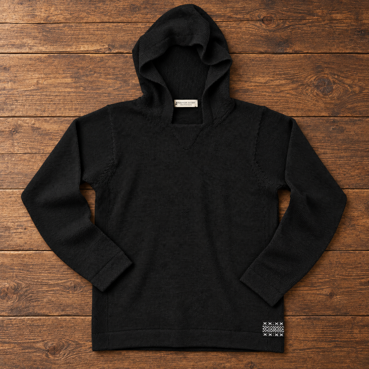 Luxury Baby Alpaca Hoodie – Heat Regulating Designer Outdoor Sweater for Men
