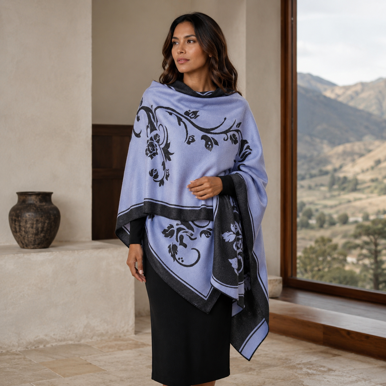 The Sumaq Reversible Baby Alpaca Shawl
