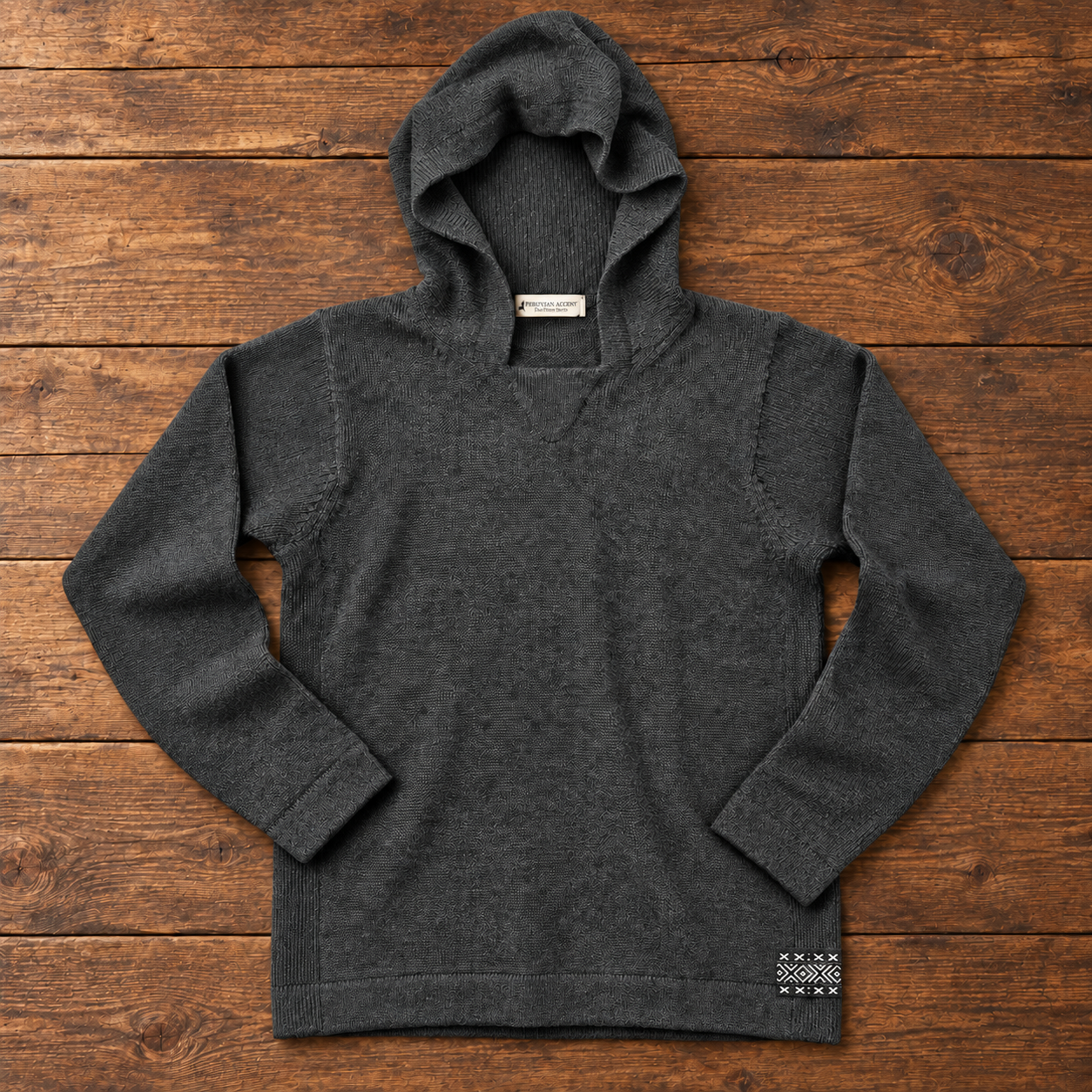 Luxury Baby Alpaca Hoodie – Heat Regulating Designer Outdoor Sweater for Men