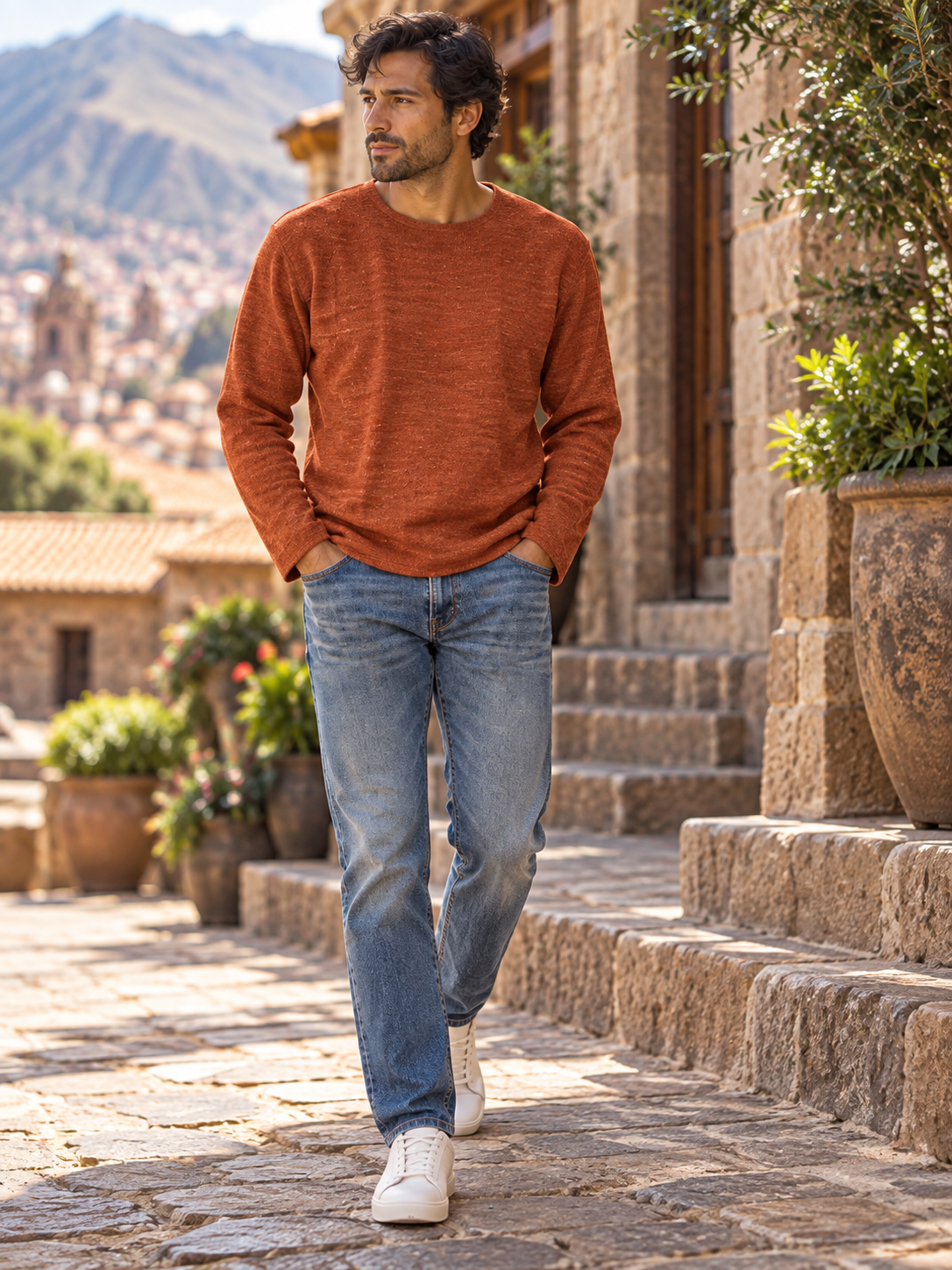 The Qori Crew – 100% Baby Alpaca Luxury Crewneck Sweater