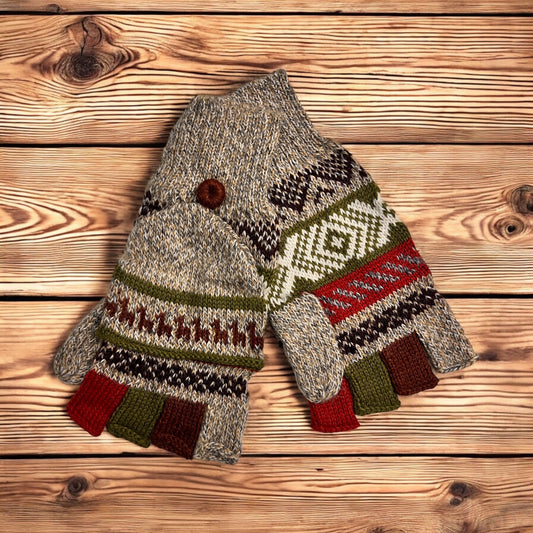 Alpaca mitten gloves. Unisex. (multiple colors)
