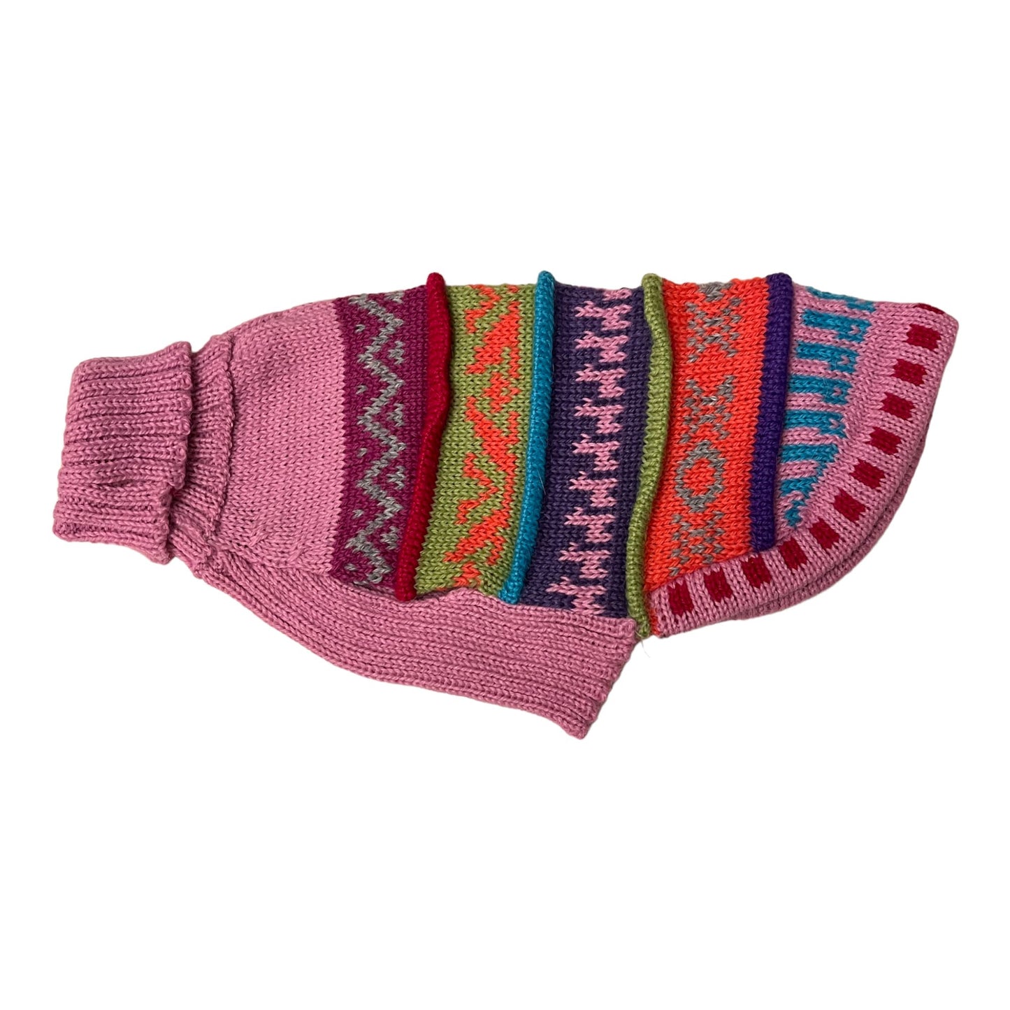 NAZCA Alpaca dog sweater, BABY PINK (Size XX0-8)