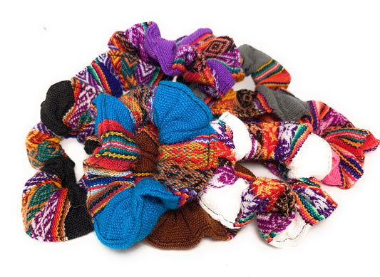 Handmade Cholita Scrunchies - Peruvian Accent