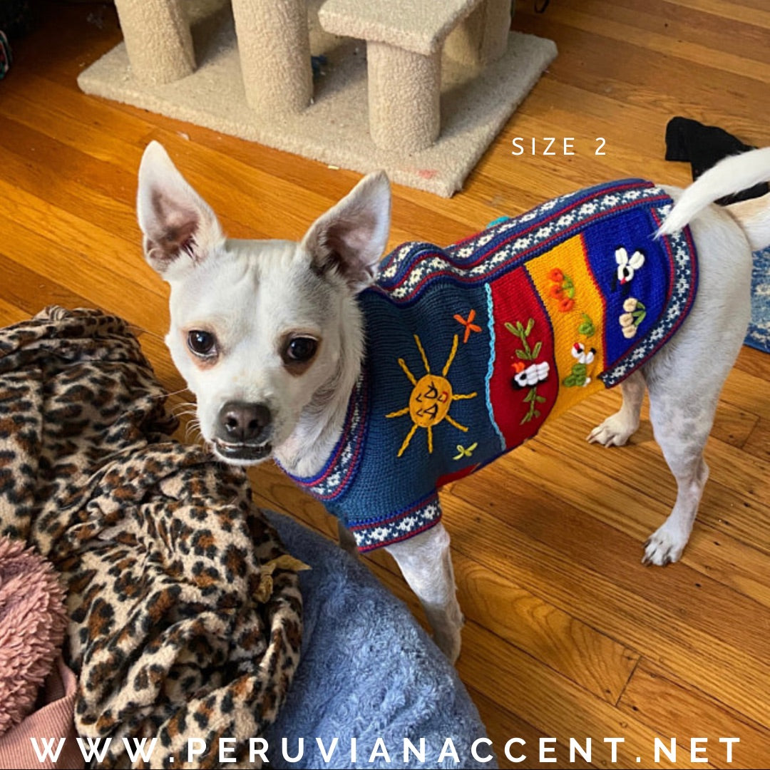 Size 8 Peruvian Dog Sweater