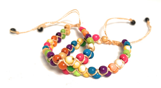 Two Handmade Peruvian friendship Bracelet - Peruvian Accent