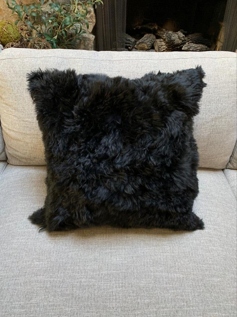 Black Alpaca Pillow.